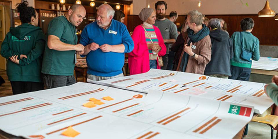 Foto van buurtvergadering met het Wijklabo in Rataplan